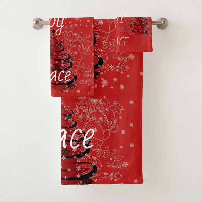 Suzanne Elizabeth Christmas Collection Badhandtuch Set (Insitu)