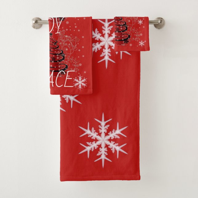 Suzanne Elizabeth Christmas Collection Badhandtuch Set (Insitu)