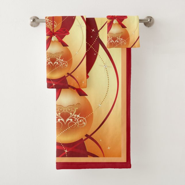 Suzanne Elizabeth Christmas Collection Badhandtuch Set (Insitu)