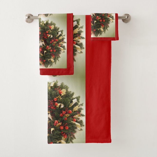 Suzanne Elizabeth Christmas Collection Badhandtuch Set (Insitu)