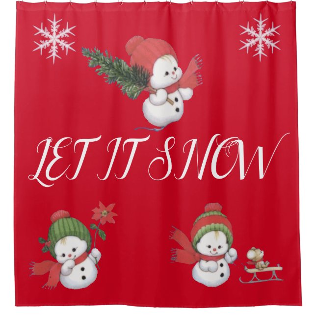 SUZANNE ELIZABETH CHRISTMAS COLLECTION - DUSCHVORHANG (Vorderseite)