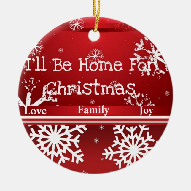 Suzanne Elizabeth Christmas Collection Keramik Ornament (Vorne)