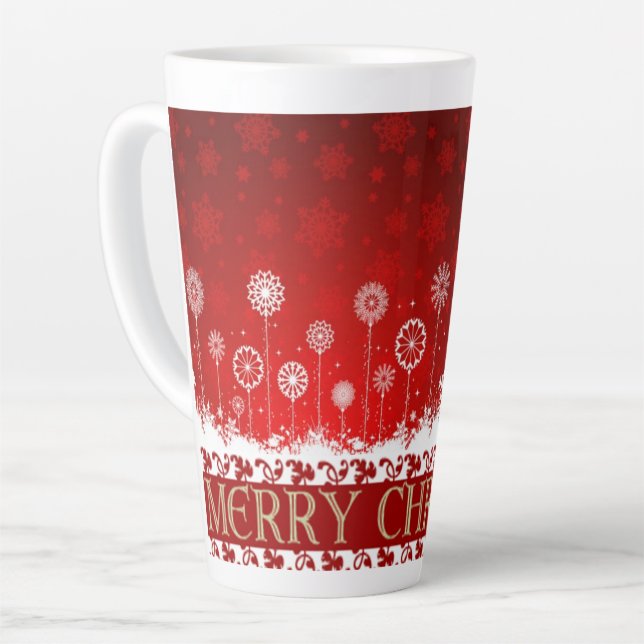 Suzanne Elizabeth Christmas Collection Latte Tasse (Linke Ecke)