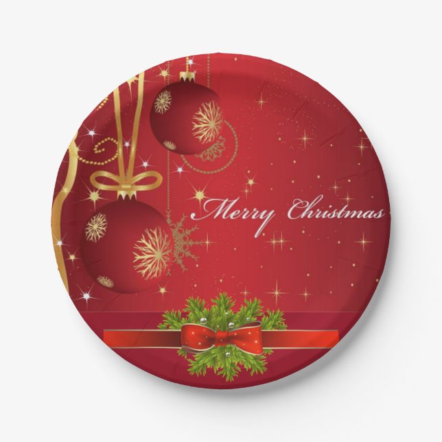 Suzanne Elizabeth Christmas Collection Paper Plate Pappteller (Vorderseite)