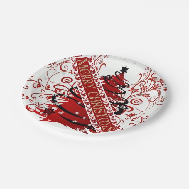 Suzanne Elizabeth Christmas Collection Pappteller (Schrägansicht)