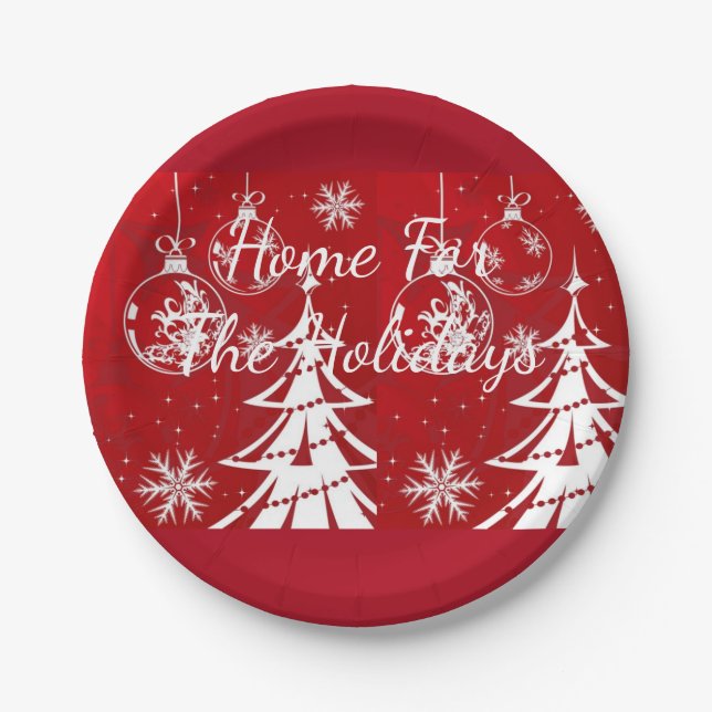 Suzanne Elizabeth Christmas Collection - Urlaub Pappteller (Vorderseite)