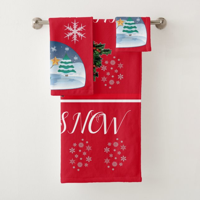SUZANNE ELIZABETH CHRISTMAS SAMMLUNG BAD TOWEL BADHANDTUCH SET (Insitu)