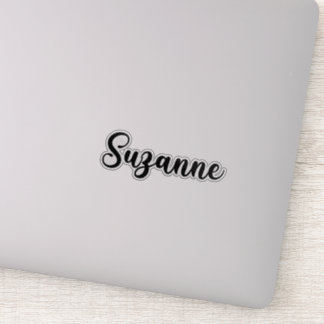 Suzanne Name - Handgeschriebene Kalligrafie Aufkleber