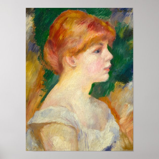 Suzanne Valadon, 1885 von Pierre-Auguste Renoir Poster (Vorne)