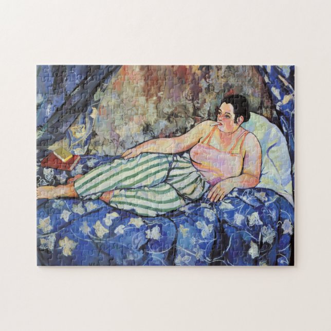 SUZANNE VALADON - Das blaue Zimmer 1923 Puzzle (Horizontal)
