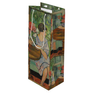 Suzanne Valadon Young Girl vor einem Fenster Geschenktüte Für Weinflaschen