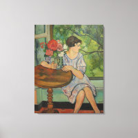 Suzanne Valadon Young Girl vor einem Fenster