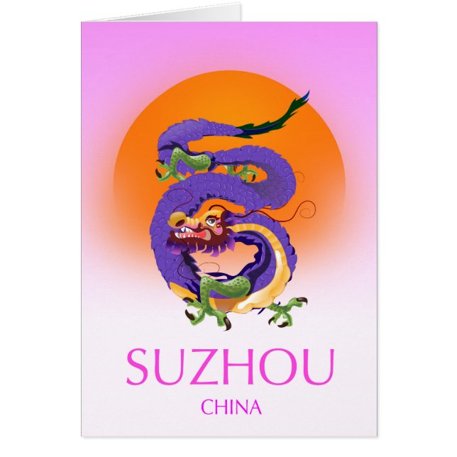 Suzhou China Dragon Reiseplakat (Vorne)