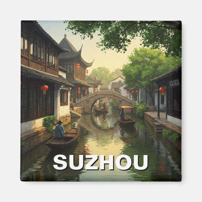 Suzhou China Travel Magnet (Vorne)
