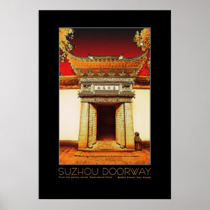Suzhou Doorway Poster