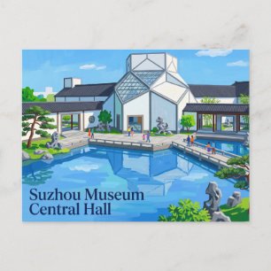 Suzhou-Museum Zentralhalle China Postkarte