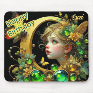 SUZI ~ Green Mit Augen Fairy ~ Mousepad