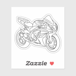 Suzuki GSX-R Line art Aufkleber