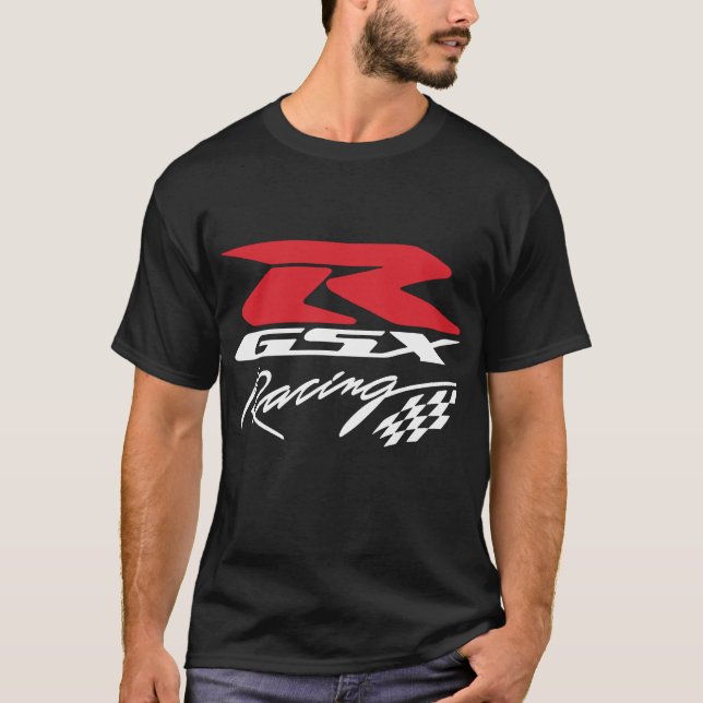 Suzuki Gsxr laufendes Motorrad DrucksuperPremiu T-Shirt (Vorderseite)