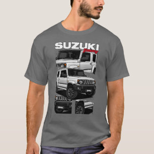 Suzuki Jimny Weiß T-Shirt