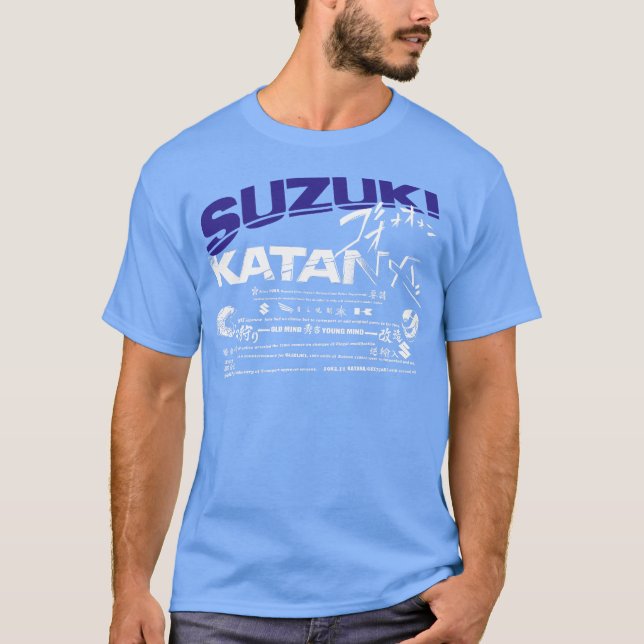 suzuki katana logo Dblue T-Shirt (Vorderseite)