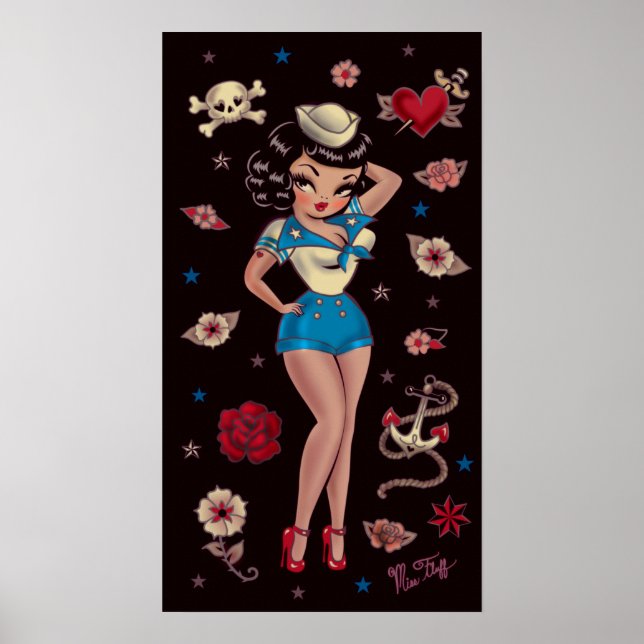 Suzy Sailor Button Up Poster (Vorne)