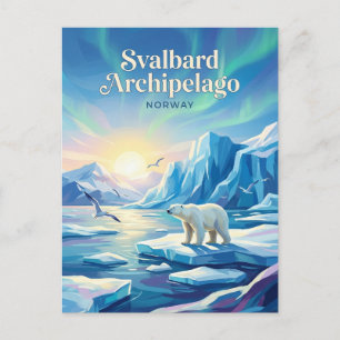 Svalbard-Archipel Norwegen Postkarte