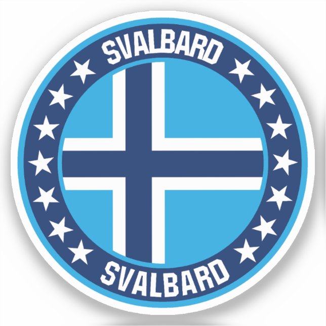 Svalbard Aufkleber (Vorderseite)