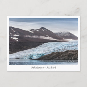 Svalbard-Gletscherlandschaft Postkarte