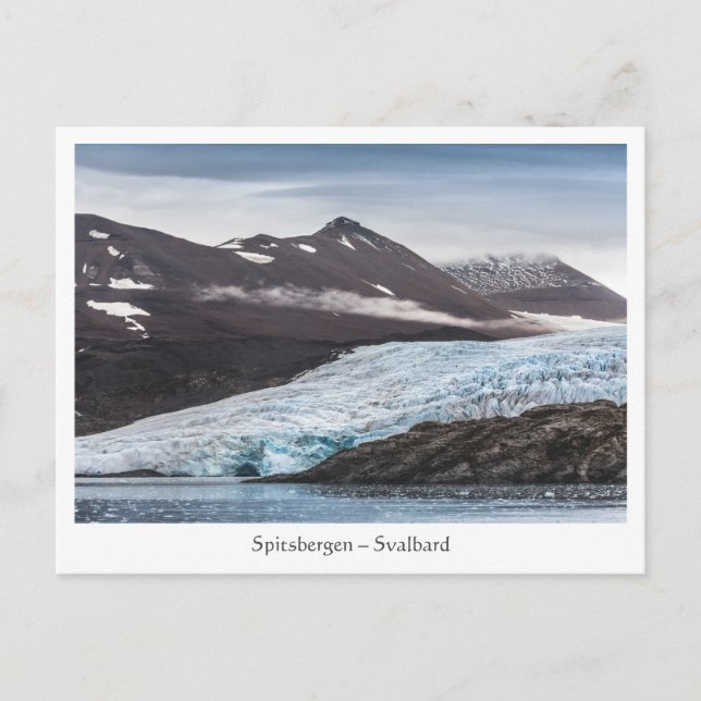 Svalbard-Gletscherlandschaft Postkarte (Vorderseite)