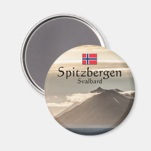 Svalbard Landscape Foto Magnet