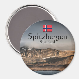 Svalbard Landscape Foto Magnet