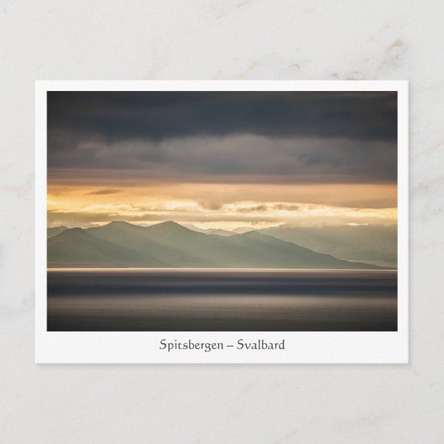 Svalbard Landscape Foto Postkarte (Vorderseite)