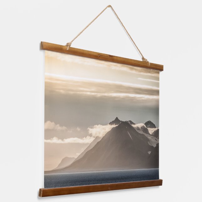 Svalbard Landscape Foto Wandteppich Mit Holzrahmen (Gewinkelt)