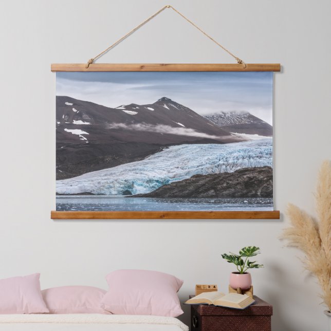 Svalbard Landscape Foto Wandteppich Mit Holzrahmen (Schlafzimmer)