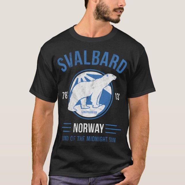 Svalbard Norwegen Polar Bear Arctic T-Shirt (Vorderseite)