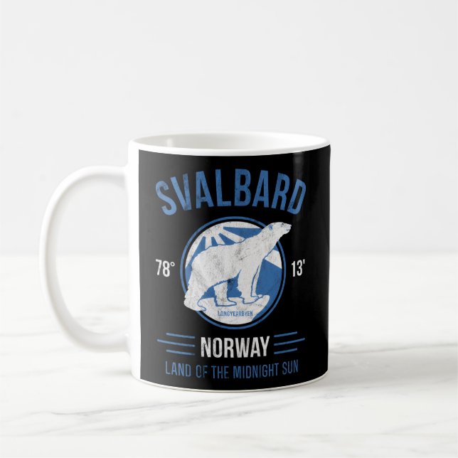 Svalbard Norwegen Polar Bears Longyearbyen Gif Kaffeetasse (Links)
