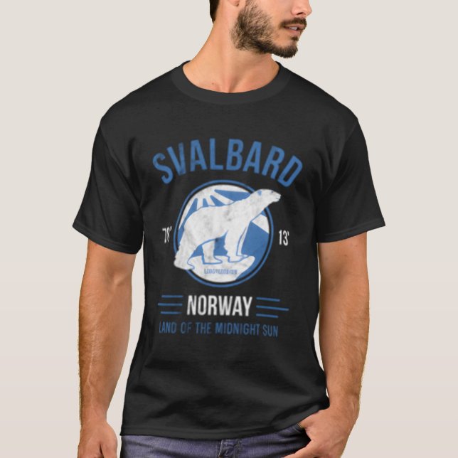 Svalbard Norwegen Polar Bears Longyearbyen Gif T-Shirt (Vorderseite)