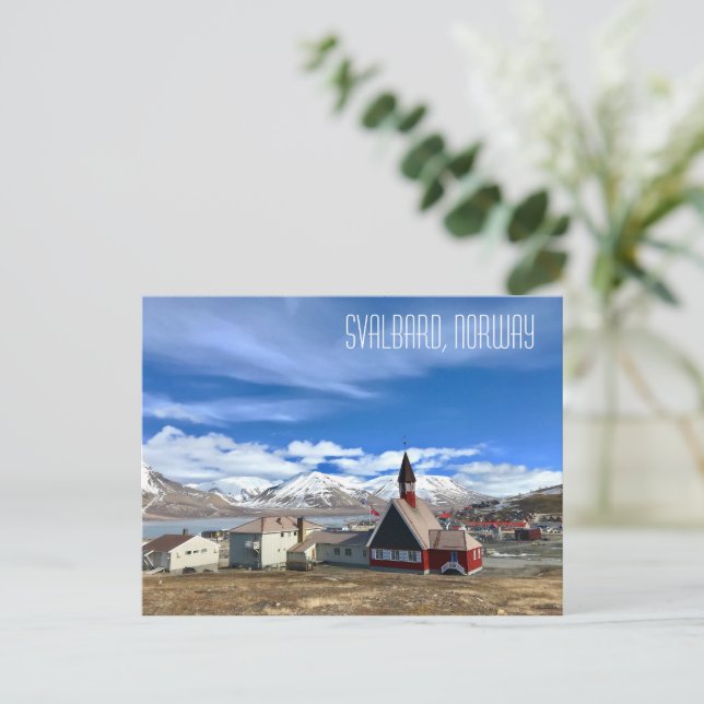 Svalbard, Norwegen Postkarte (Stehend Vorderseite)