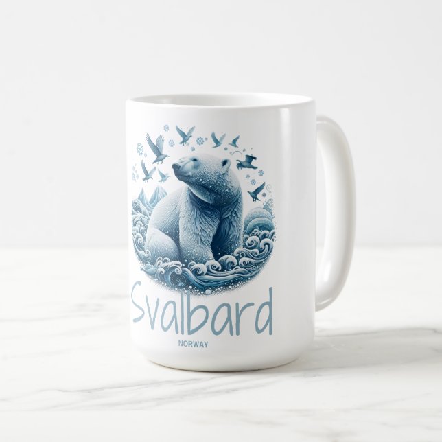 Svalbard Spitsbergen Artistic polar, Norwegen Kaffeetasse (VorderseiteRechts)