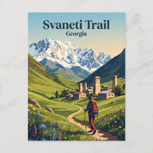 Svaneti Trail Georgien Postkarte