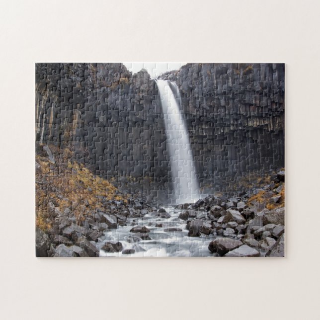 Svartifoss Wasserfall in Puzzlen Islands Puzzle (Horizontal)