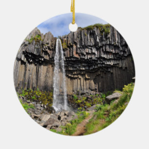 Svartifoss Wasserfall, Island Keramikornament