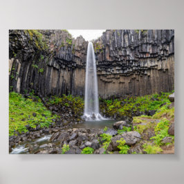 Svartifoss-Wasserfall Poster