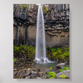 Svartifoss waterfall poster