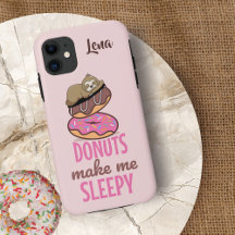 Sleepy Sloth Resting on Sprinkled Donuts