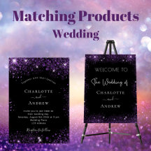 Wedding black and purple