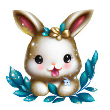 Cute and Adorable Kawaii Baby Bunny