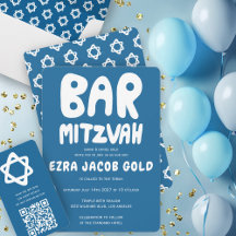 BAR & BAT MITZVAH Bubble Letters