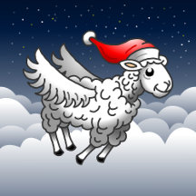 Santa's Flying Christmas Sheep